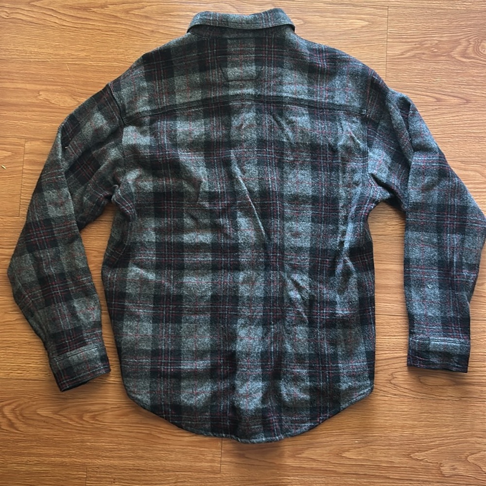 Harley-Davidson Black and Gray Plaid Shirt - Picture 7 of 8